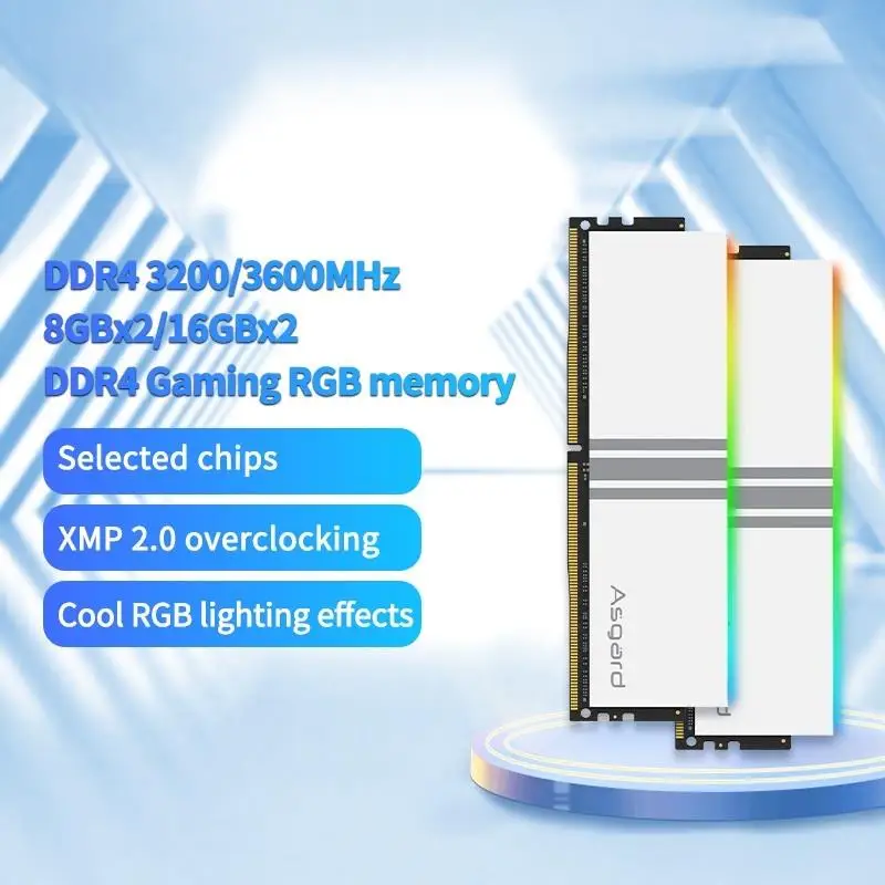 To RGB RAM DDR4 Memory V5 Series DDR4 RAM PC Memory 16GBx2 3200MHz 3600MHz Polar White Overclocking Performance for Desktop