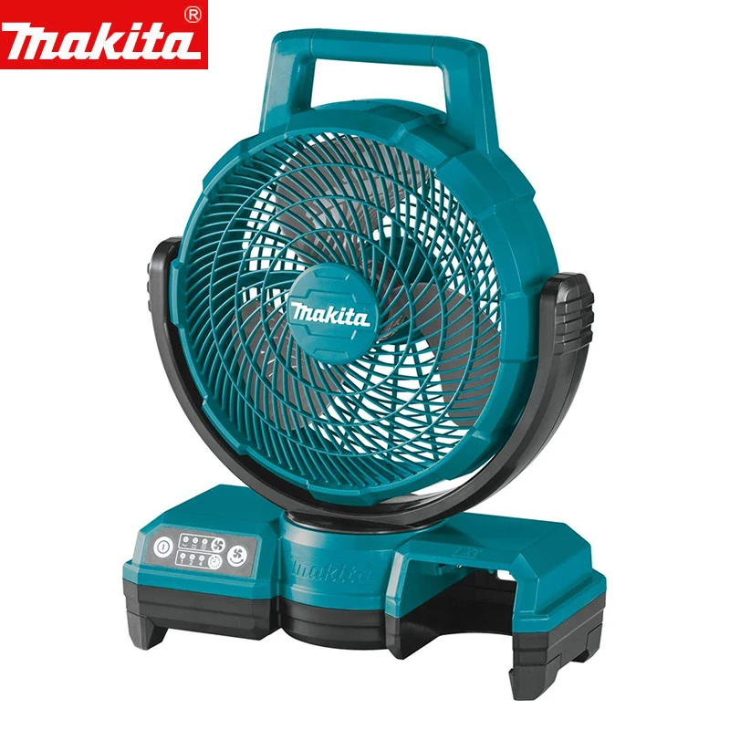 

Makita DCF203 18V LXT Lithium-Ion Cordless Fan 9-1/4" Three Speed Adjustable Electric Fan Swinging Left and Right Tool Only