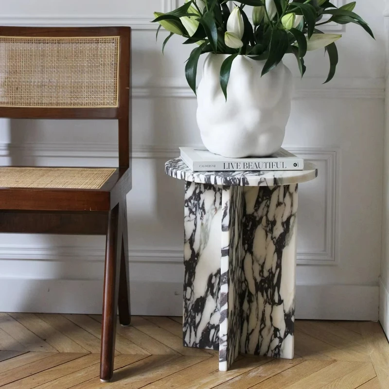 New Design Caracatta Viola Marble Coffee Table Round Purple Dining Table Household Furniture Caraca