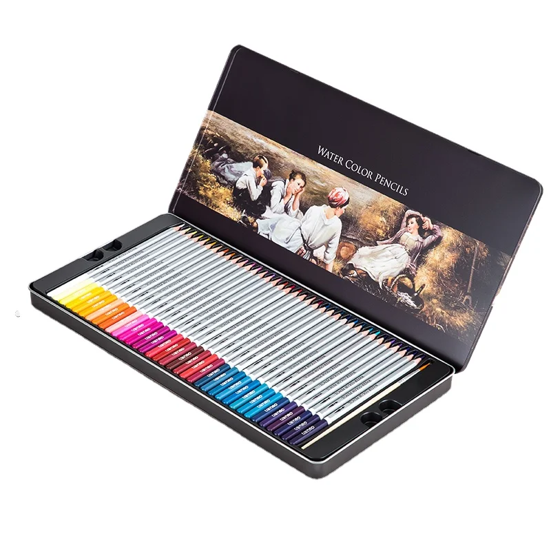 

Deli 6524 72pcs/box Water soluble colored pencil students wear resistance Colored Pencil 18box*72pcs=1296pcs per carton set