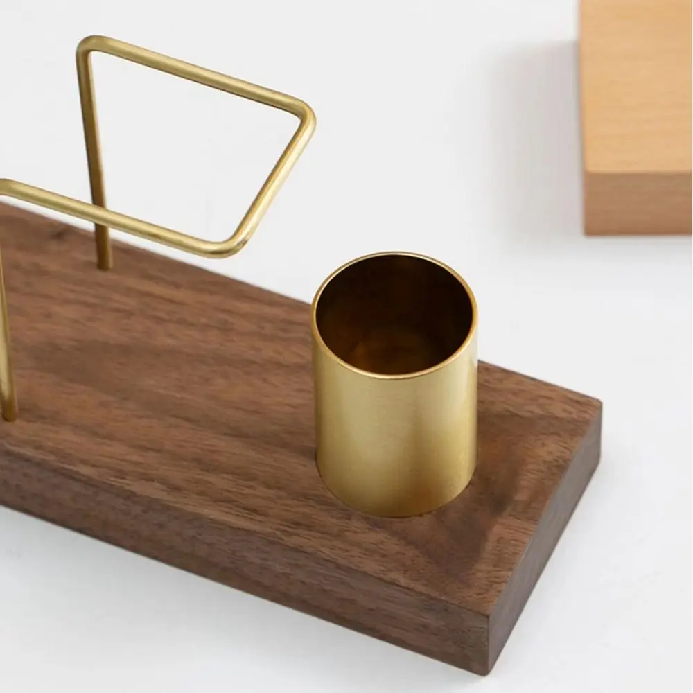 Wooden Paper Napkin Holder Napkin Table Container With Toothpick Case Gold Tissue Case Restaurant Decoration Kitchen Accessories