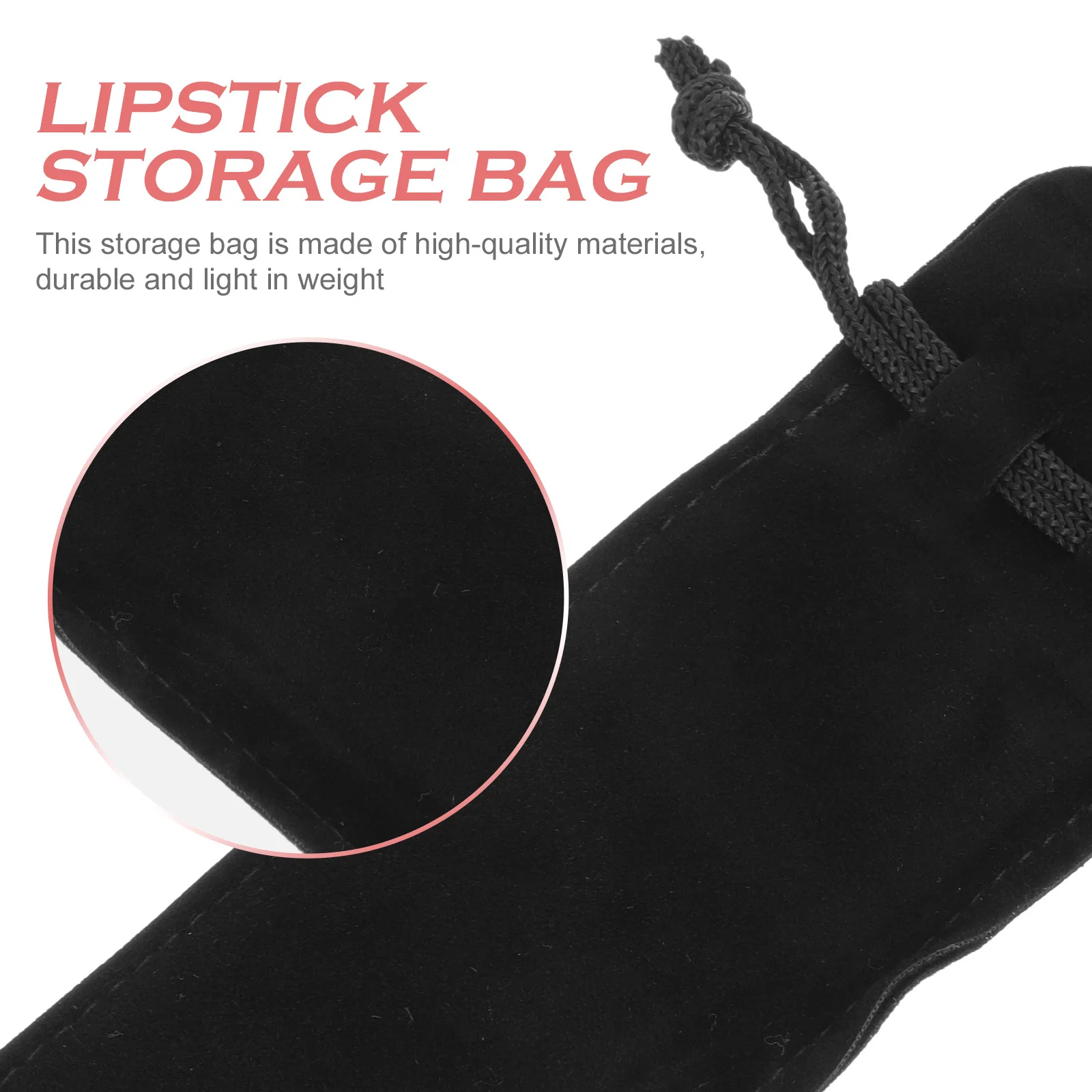 

6pcs Lipstick Storage Pouch Lightweight Bag For Travel Makeup Organizer Small Pouch Jewelry Perfume Lip Gloss Bag