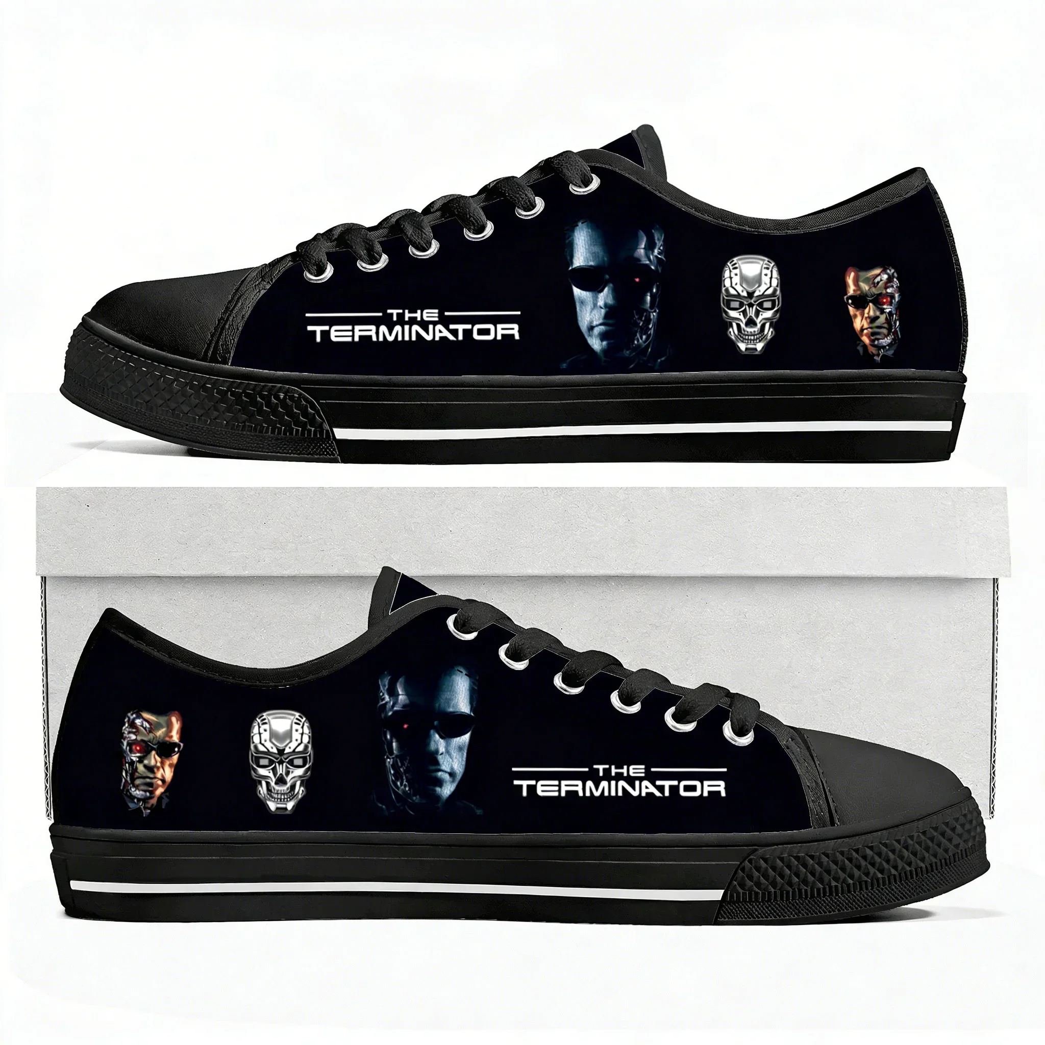 

Movie Terminator A-Arnold S-Schwarzenegger Low Top High Quality Sneakers Mens Women Canvas Sneaker Casual Custom Shoes