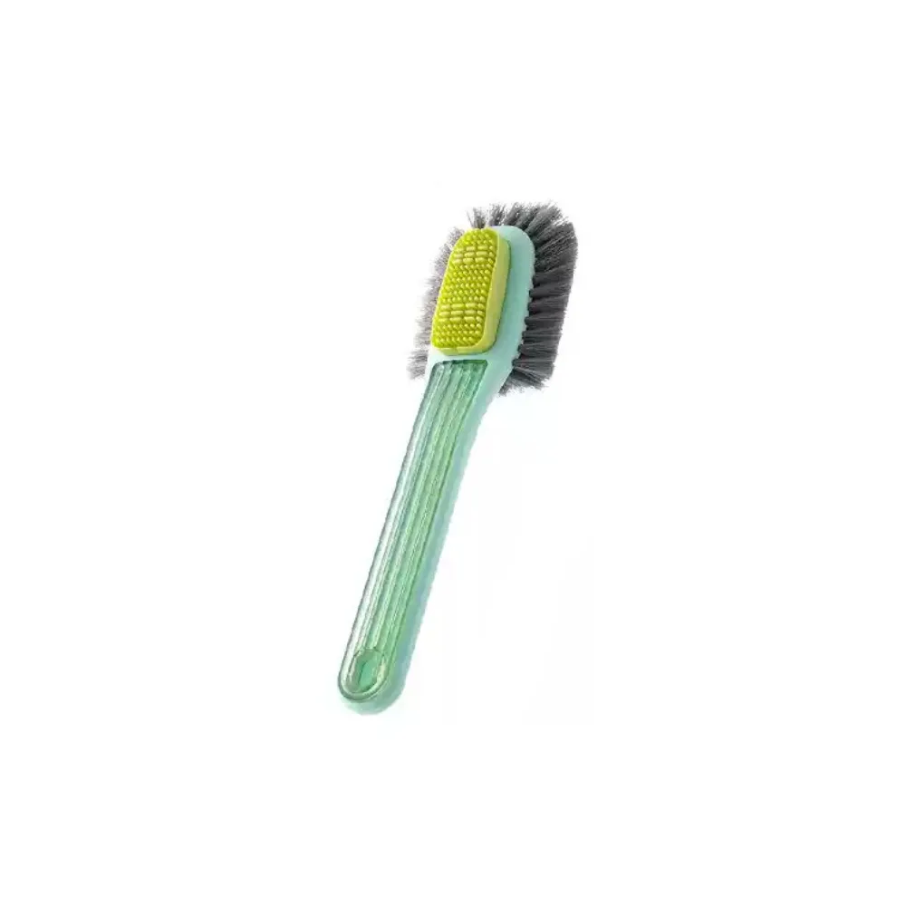 

Double-sided Multifunctional Shoe Brush Long Handle Light Luxury Cleaning Brush Non-Slip Soft Bristle