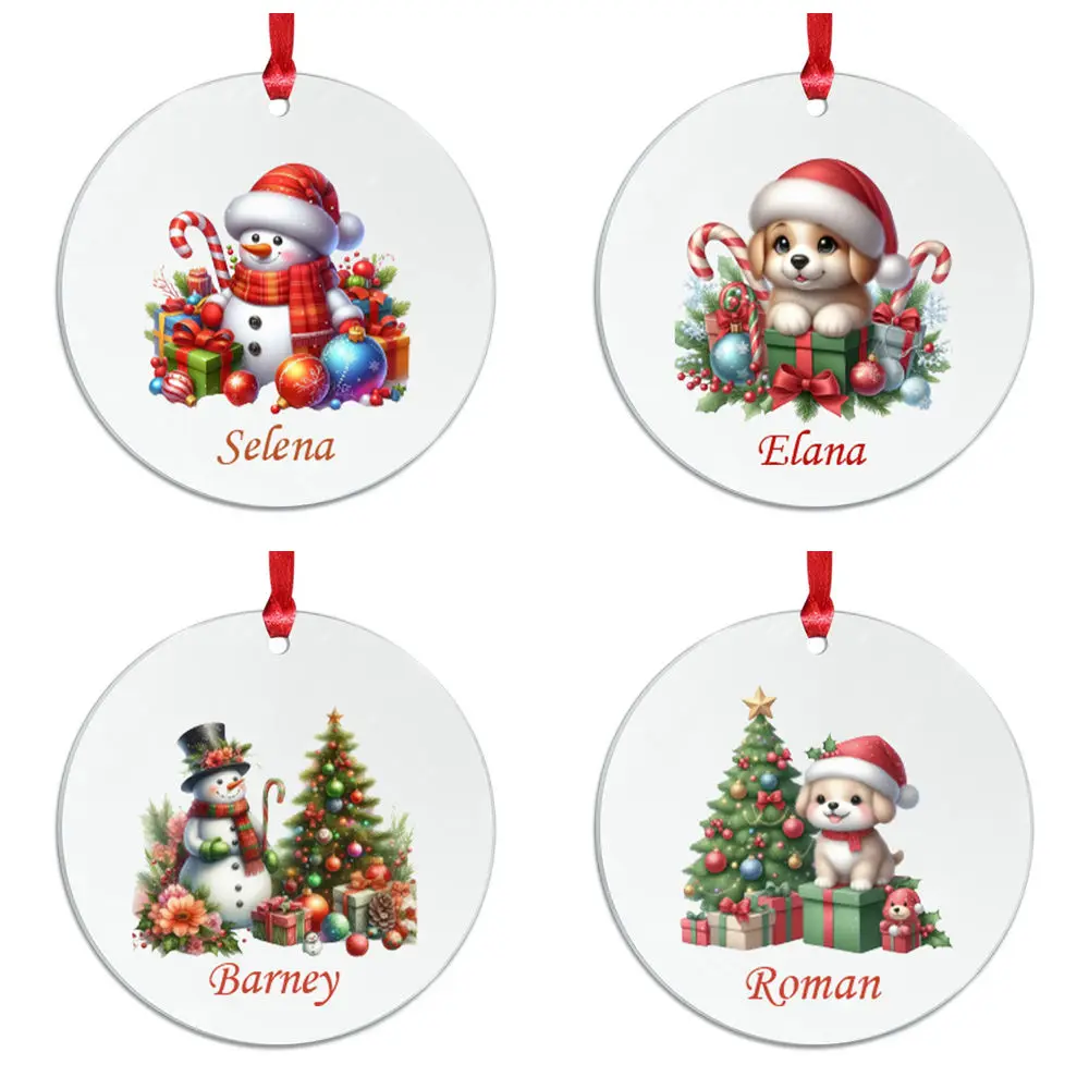 قطعة واحدة من زخارف نمط الاسم الشخصي المخصص، وديكورات العطلات، وهدايا عيد الميلاد، وهدايا عيد الميلاد #4