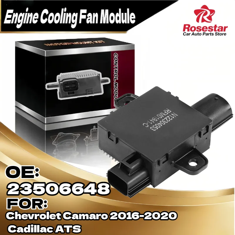 

Engine Radiator Control Fan Module for Chevrolet Camaro 2016-2020 for Cadillac ATS, Direct Replacement 1581991 22761222 23188752