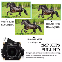 ELP 1080P 30fps Starlight USB Camera Module H.264 Low Light 0.0001Lux HDR Webcam with Wide Angle Lens for Mac Linux Raspberry Pi