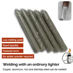3/6 Low-temperature Copper Iron Aluminum Welding Rods Steel Repair Holes Fusible Copper Iron Hole Flux Kit