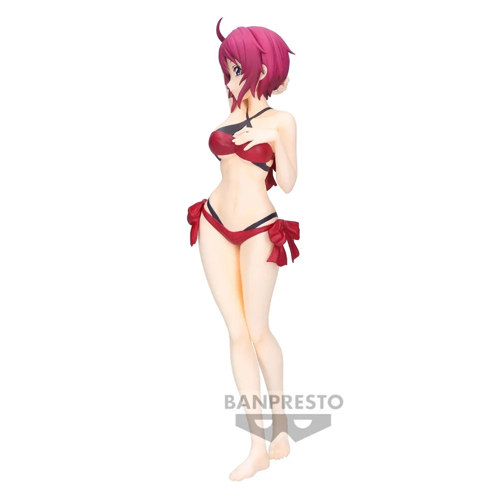 Original Bandai Kidou Senshi Seed Freedom Lunamaria Hawke Swimwear Glitter Glamours Action Figure Anime Model Toy 22Cm