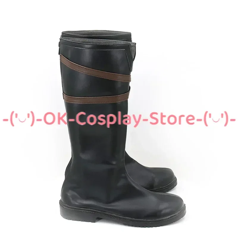 Jeu Guilty Gear Testament Cosplay Chaussures, Chaussures en cuir PU, Bottes de carnaval d'Halloween, Accessoire de cosplay, Sur mesure