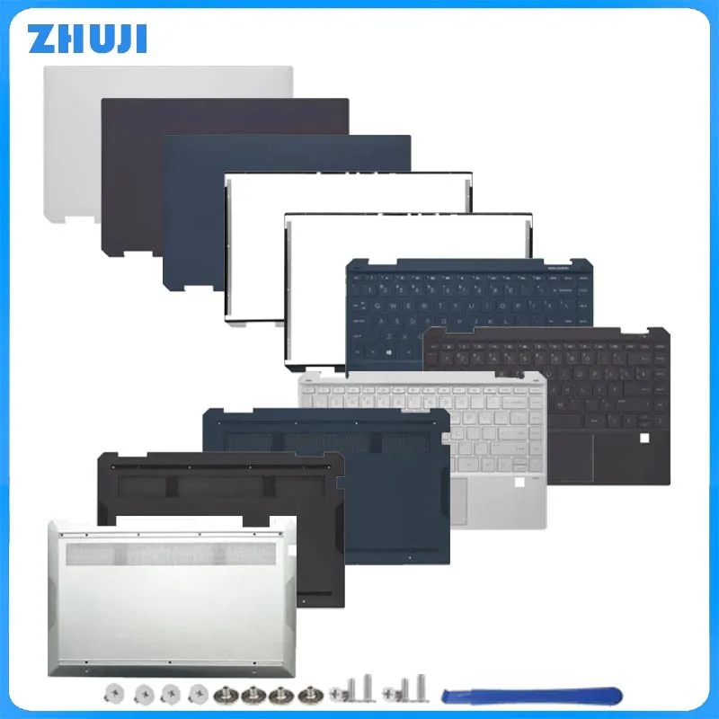 For Spectre X360 13-AW TPN-Q225 New Laptop Case LCD Back Cover LCD Bezel Palmrest Keyboard Bottom Case Top Rear Upper Housing