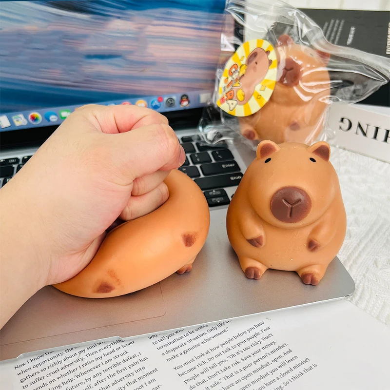 Cute Cartoon Capybara Mochi Pinching Toy Squishy Toy Slow Rebound Decompression Toys Stress Release Hand Relax Gifts