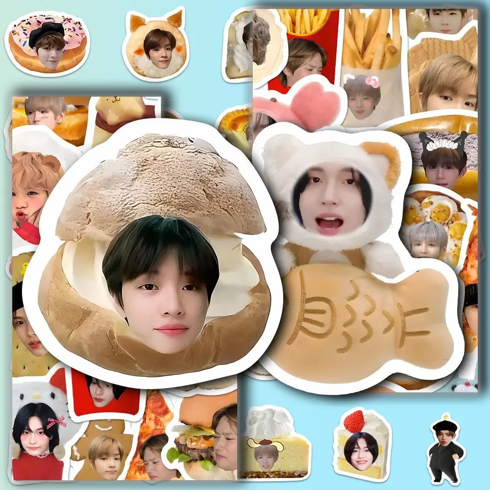 62pcs Kpop Riize Boy Group Photo Stickers SHOTARO EUNSEOK SUNGCHAN WONBIN SOHEE ANTON Cute Food Avatar Waterproof Stickers Gift