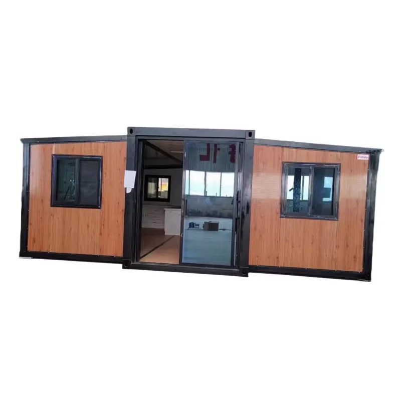 China 20ft Folding Expandable Steel Container House 2 3 Bedroom Prefabricated Modular Home Outdoor Use Office Home Container