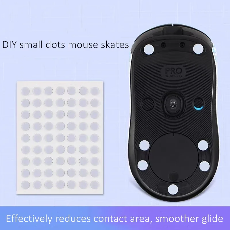 Hotline Games Universal Custom Speed Small Dots PTFE Mouse Feet Skates Cut-to-Fit for All Mouse Enhanced Durability DIY Glides