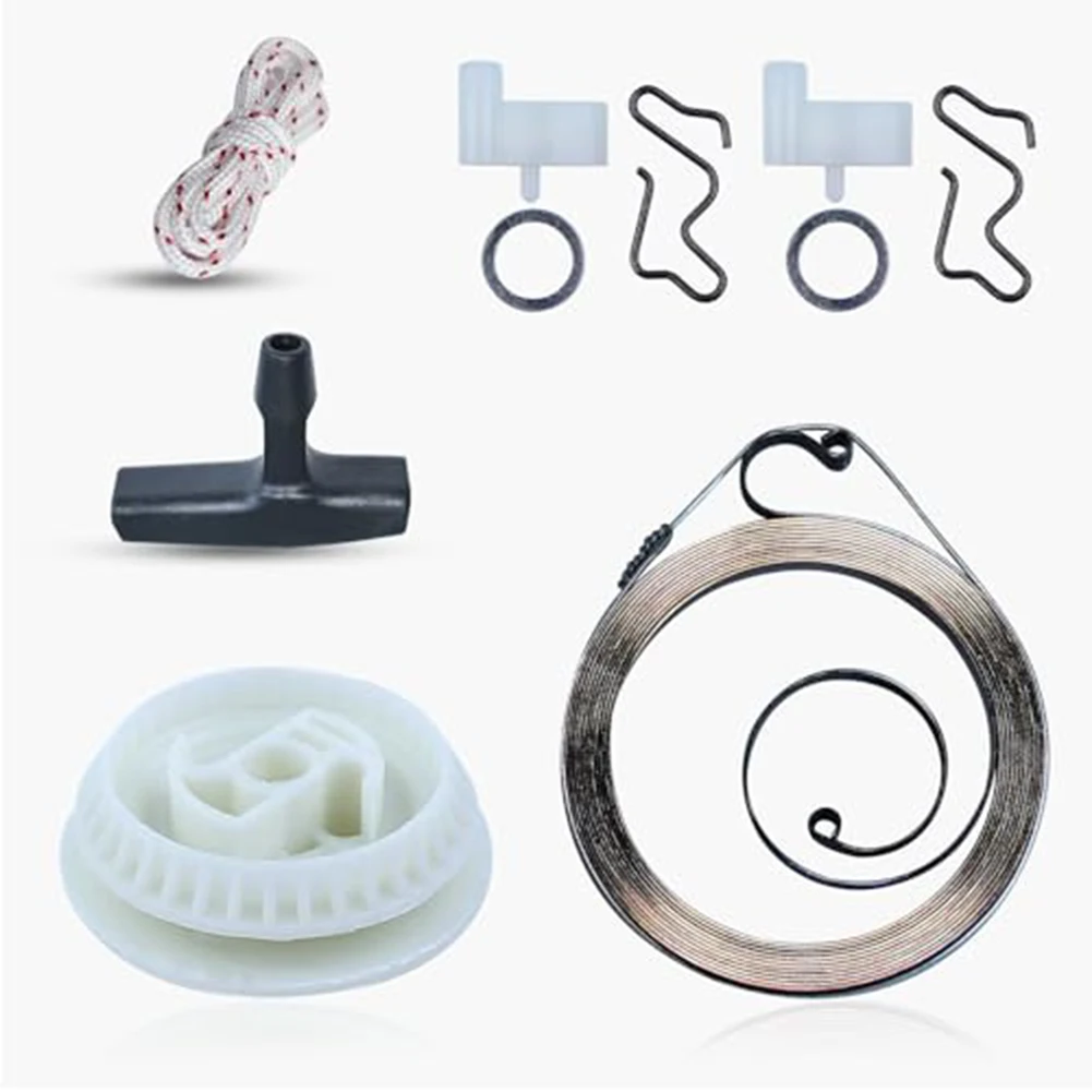 Recoil Pull Starter Spring Pulley Handle Grip Rope Kit For MS180 MS170 MS210 For MS230 MS250 Chain Saw Replacement Parts