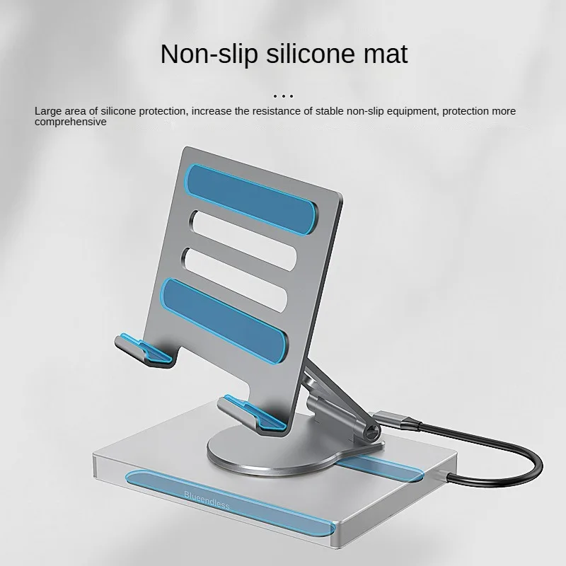 Type c Docking Station USB HUB Rotary Bracket With HDMI 4K 60H PD 100W Audio RJ45 1000M/S For Mobile Phones Tablets Laptop Stand