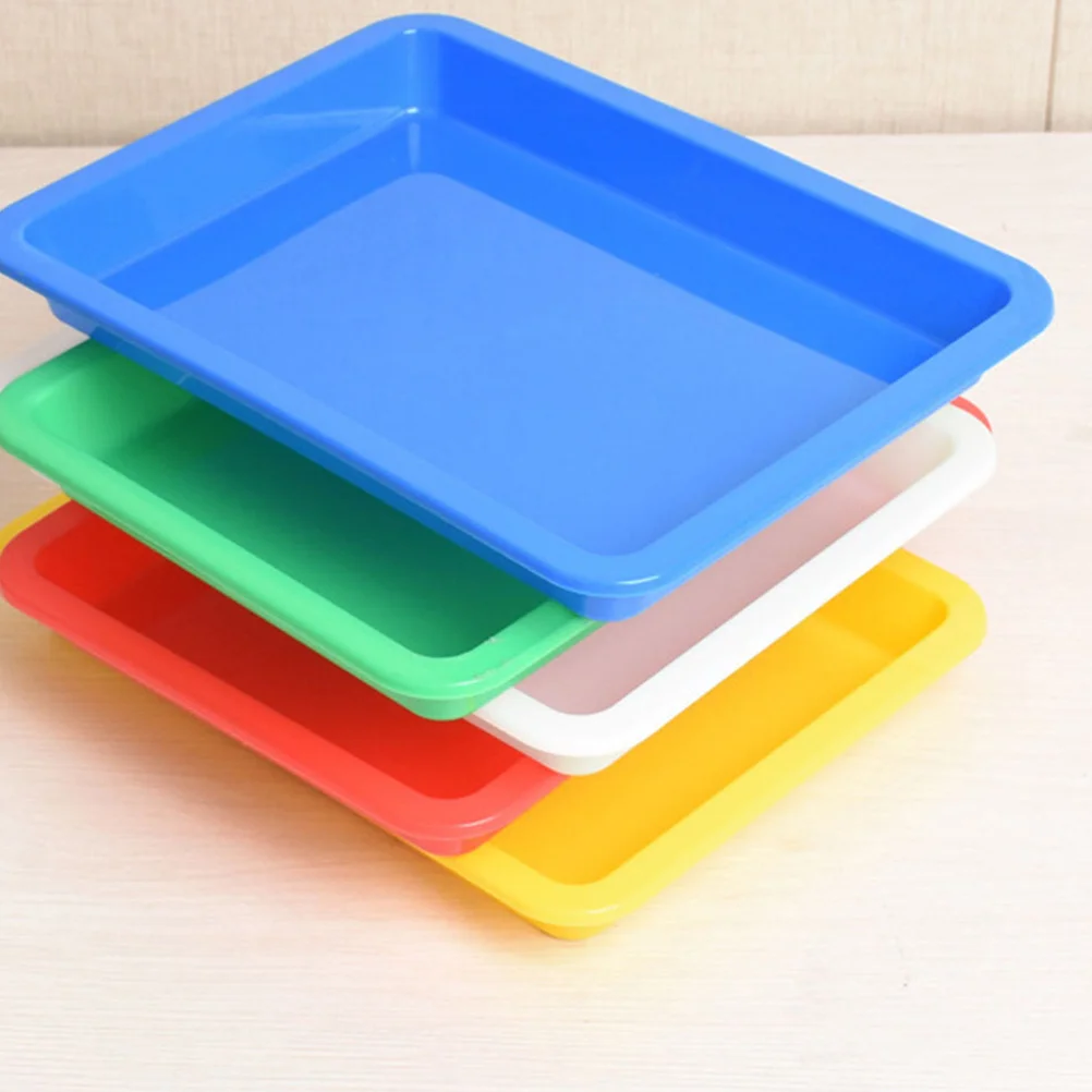 

10Pcs Art Trays Plastic Multi-Use Stackable Tray for DIY Crafts Painting Bead Organizer Activity Trays Plastic Tray