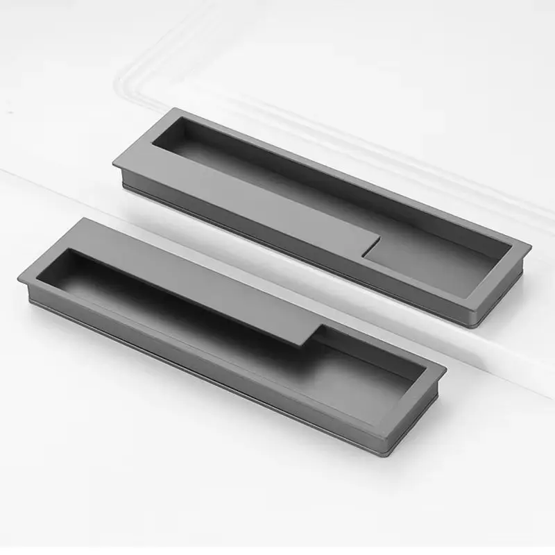 

Brand New 1Piece Zinc Alloy European Sliding Door Handles Recessed Hidden Wooden Barn Door Pulls Handles Silver/Black/Gray/Gold