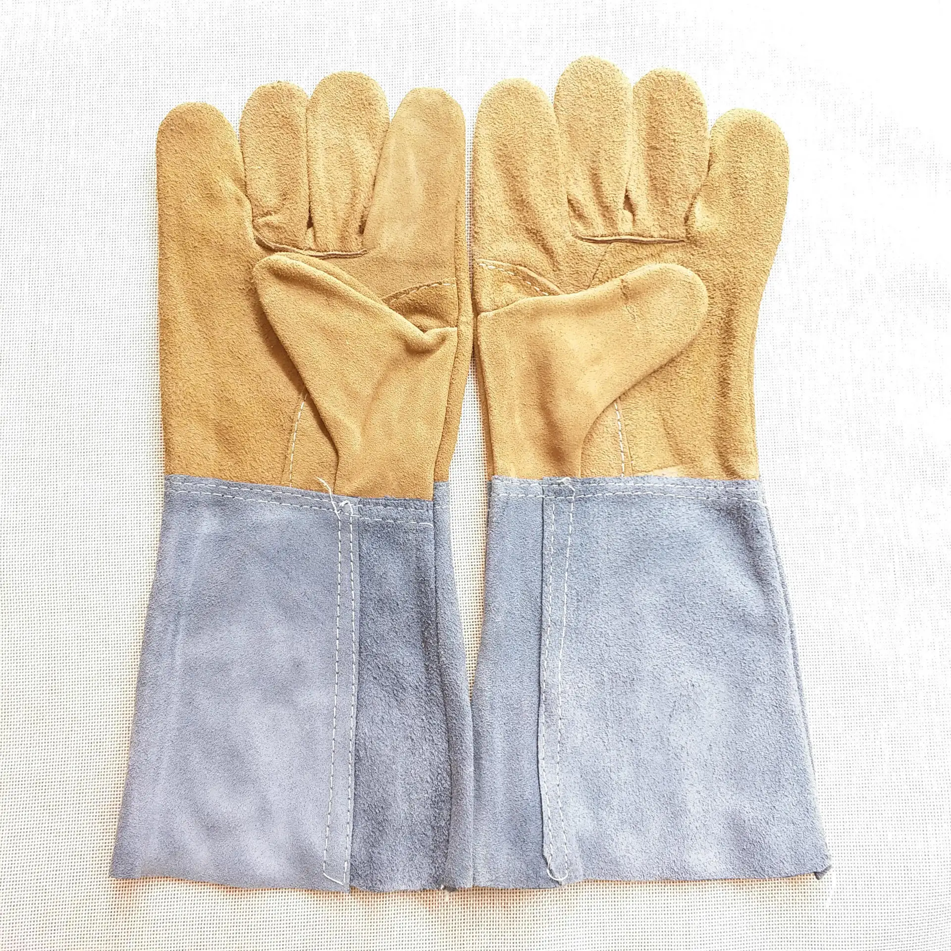 Work Gloves Cowhide Leather Workers Work Welding Safety Protection Garden Sports Motorcycle Driver Clothing Accessories Gloves