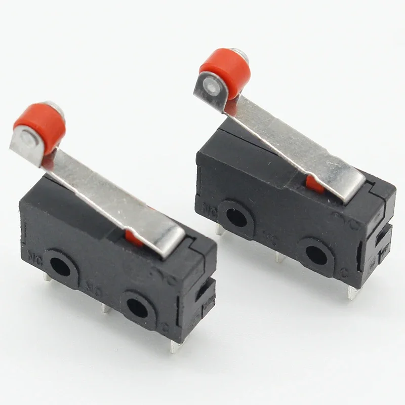 10 Pcs Mini Micro Limit Switch Roller Lever Arm SPDT Snap Action LOT