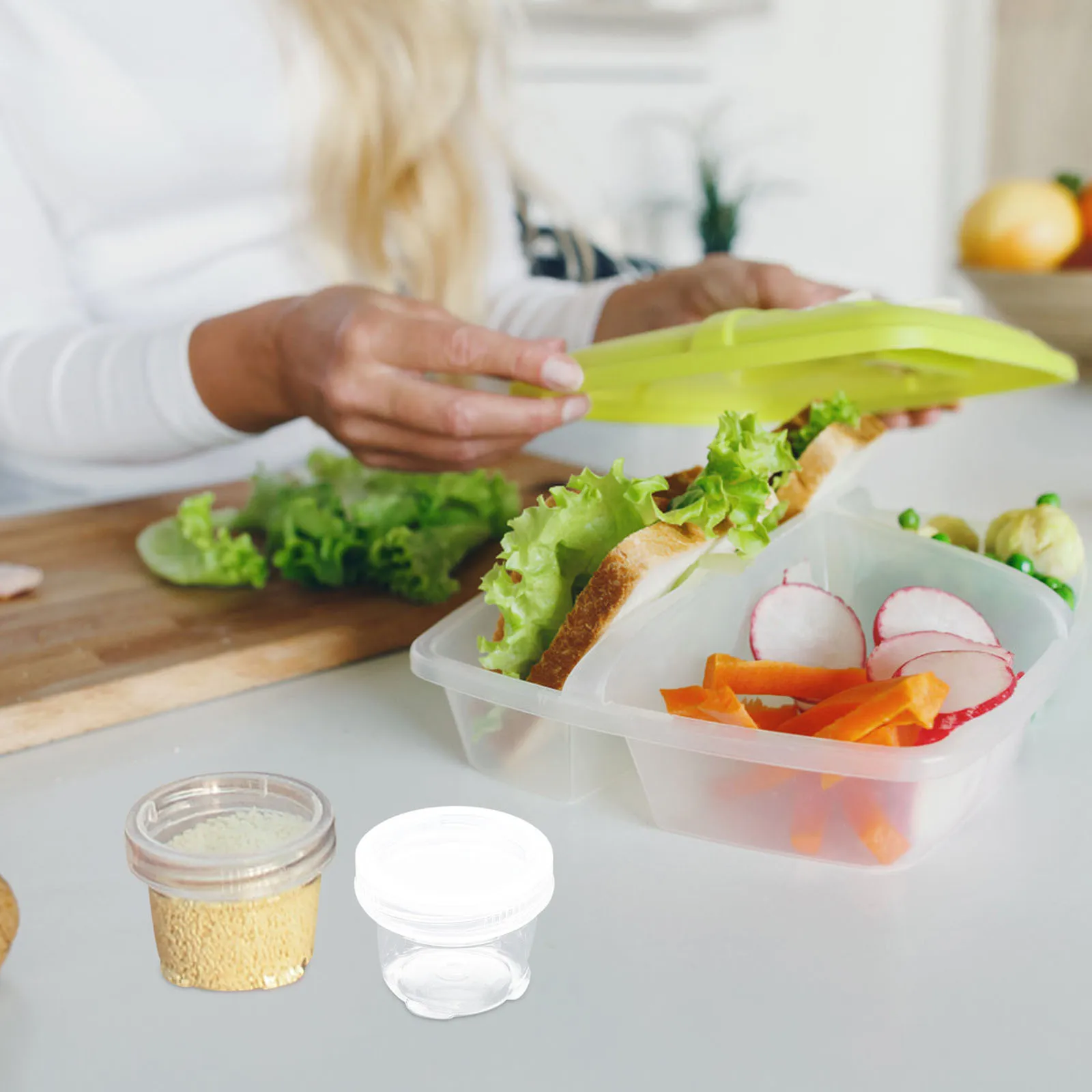 

1 Set Clear Plastic Spice Jars Shakers Leakproof Caps Durable Food Storage Containers For Kitchen Herbs Spices Spice Bottles Set