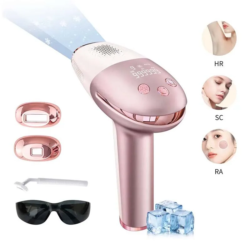 

Professional IPL Laser Hair Removal Machine Painless Ice Cooling Epilator for Face & Body Permanent Hair Removal Home Use Device
