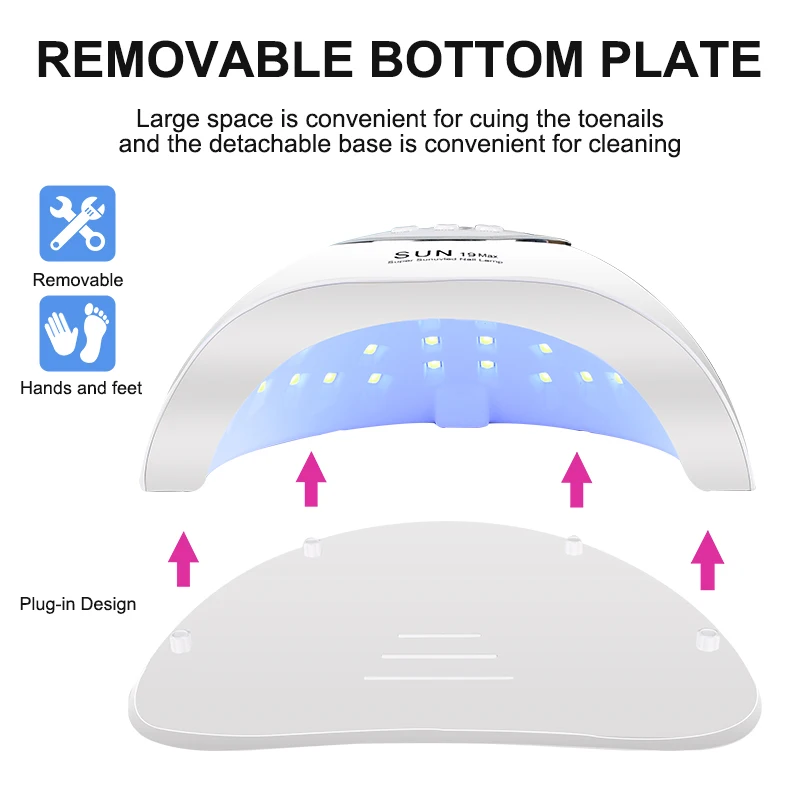 Zon X19 Max UV LED Nagellamp Voor Sneldrogende Gel Nagellak 36 LEDS Nageldroger Met Auto Sensor Professionele manicure Salon Tool