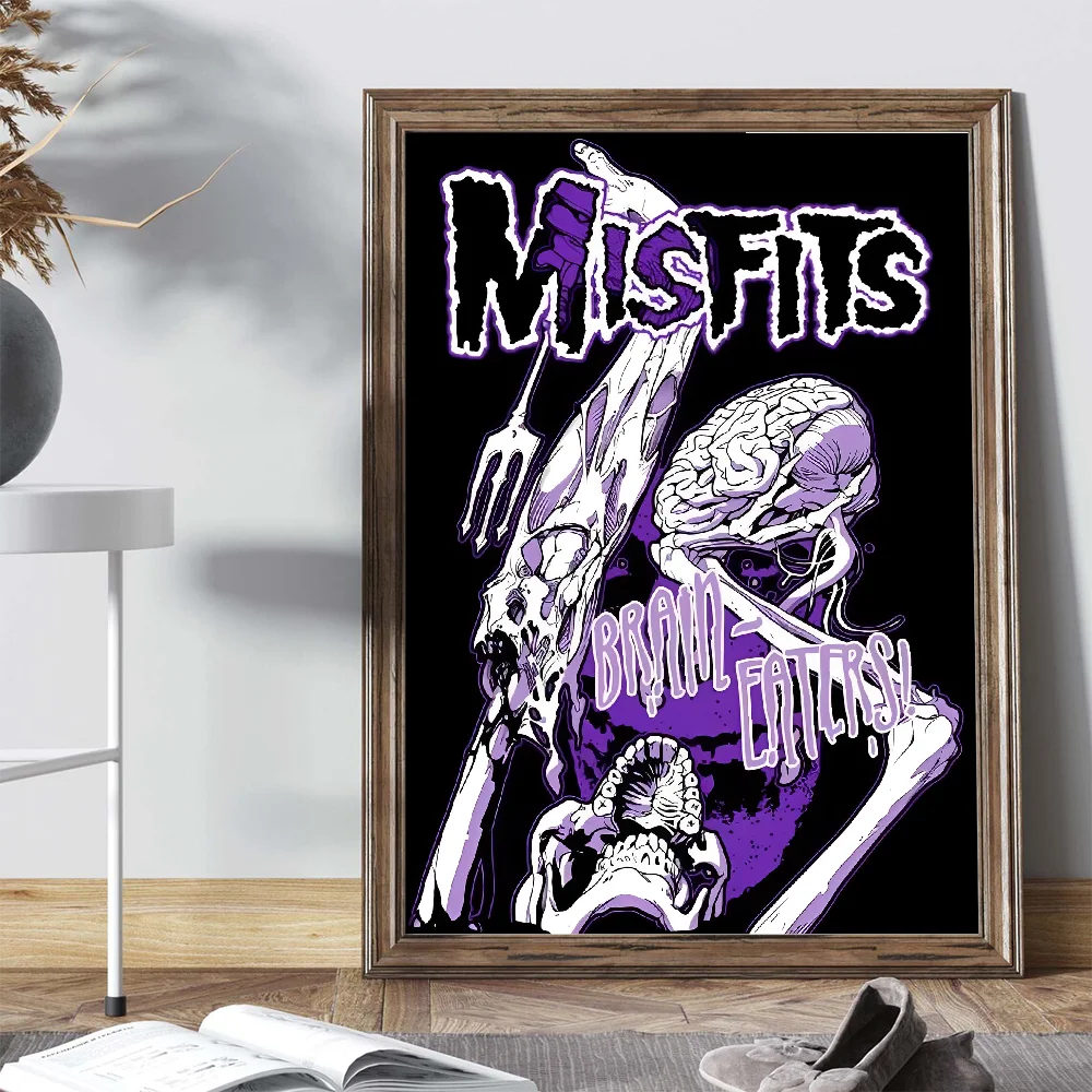 M-Misfits Hot Poster Self-adhesive Art Poster Retro Kraft Paper Sticker DIY Room Bar Cafe Vintage Decorative Painting