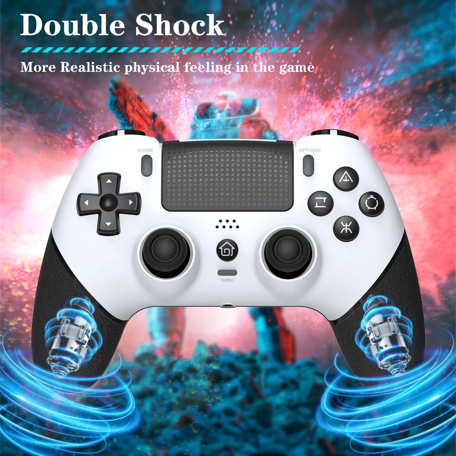 Gamepad Wireless Gaming Controller T48 Pro Elite Hall Trigger Joystick Mecha-Tactile Buttons For PS4/PS4 Pro/PS4 Slim/PC