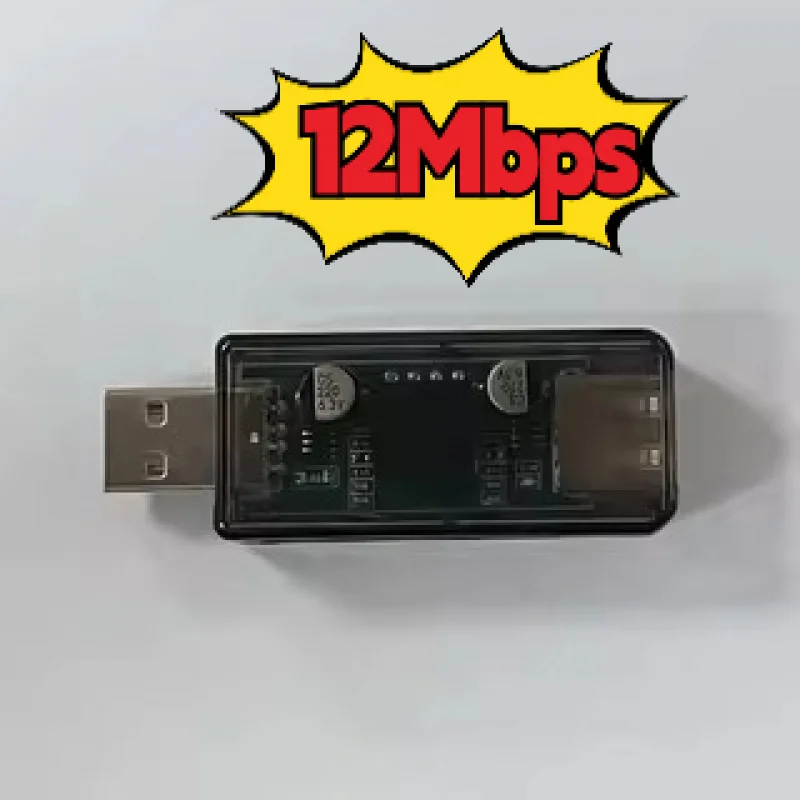 

USB 2.0 Full-Speed 12Mbps Isolated USB Data and Power Isolator with 2500V Isolation Voltage, No Driver Needed