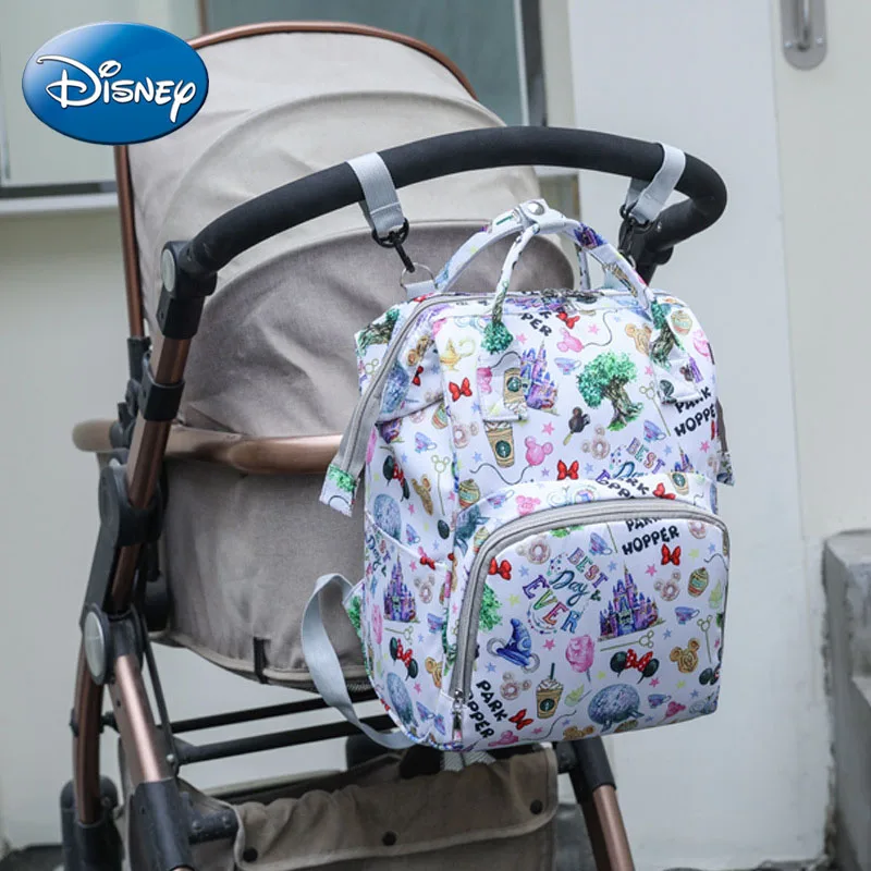 Disney Mummy Bag Large Capacity Maternity Backpack Fashion Stroller Bag Mummy Backpack Multifunctional Baby Diaper Bag