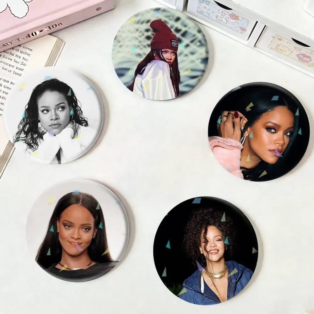 

R-Rihanna Badges Niche Design Brooch for Backpack Lapel Pins Creative Accessories