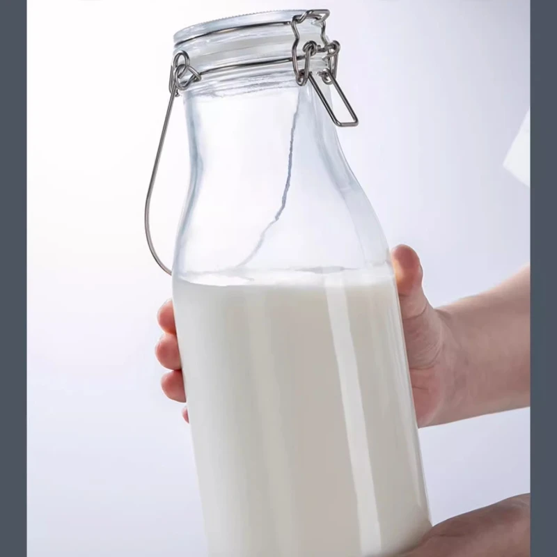 Versiegelte Glasflasche in Lebensmittelqualität