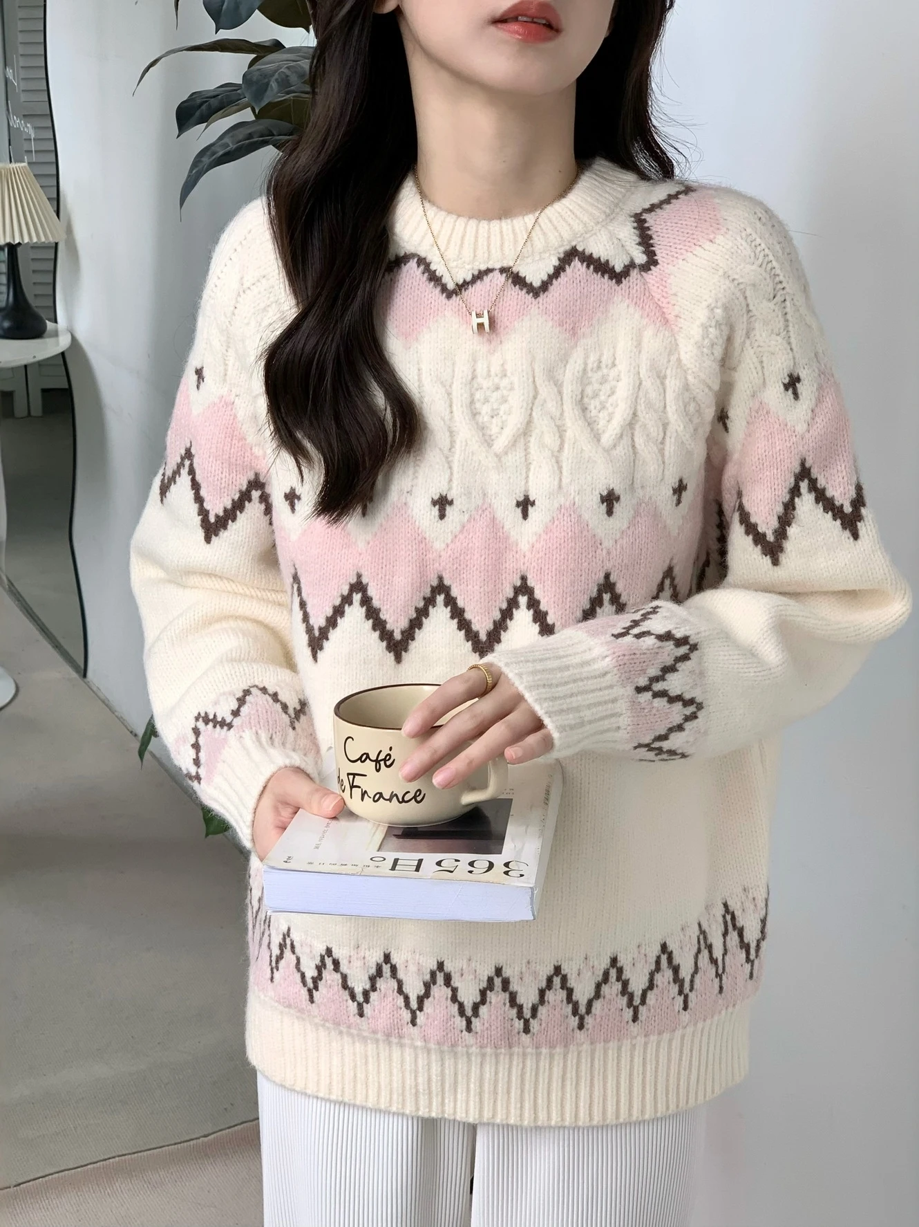 レディース オーバーサイズ ティーネッド ニット セーター アウトレット ストア テーラード ルーズフィット 快適 冬用 ラジースレ ソフト ウール トップス