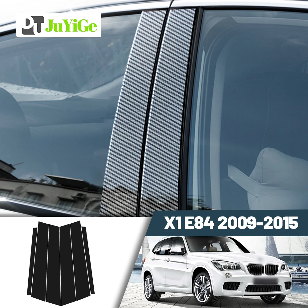 

Glossy Black Carbon Fiber Window Door Deal B C Pillar Post Cover Sticker For BMW X1 E84 2009-2015 2010 2011 2012 2013 2014