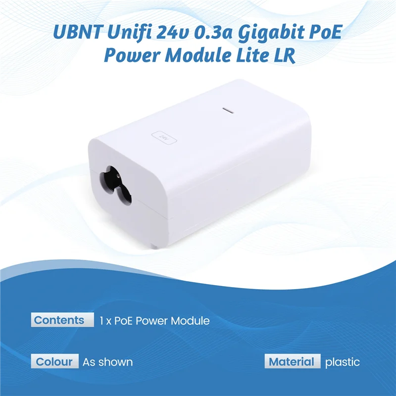 3CGRO-New UBNT Unifi 24V 0.3A Gigabit Poe Power Module Lite LR #3
