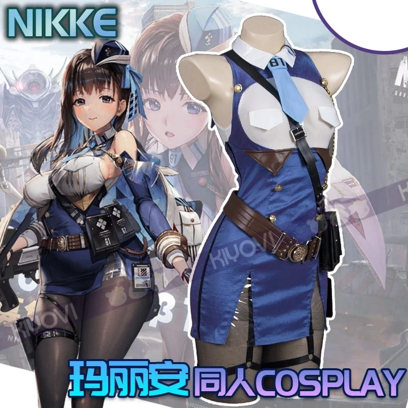 

Game Cosplay Costumes NIKKE The Goddess of Victory Marian Navy Sailor Uniform Anime Maid Dresses Jumpsuits Hats Halloween Set