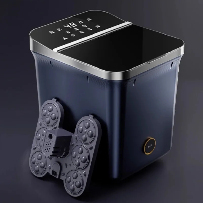 التلقائي دلو عميق تدليك كهربائي حمام القدم درجة حرارة ثابتة باديكير سبا ساخنة تدليك حمام القدم آلة ساونا 220 فولت #6