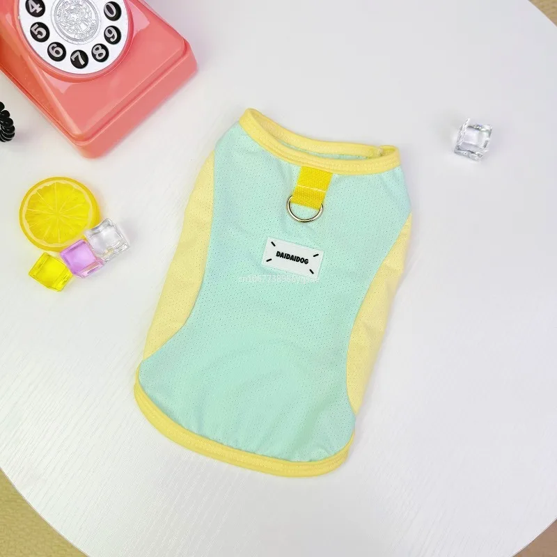 1Pcs Dog Cooling Vest Thin Summer Pet T Shirt Fashion Dogs Sunscreen Pet Dog Clothes with Buckle Breathable Mesh Puppy Costumes - Image 5