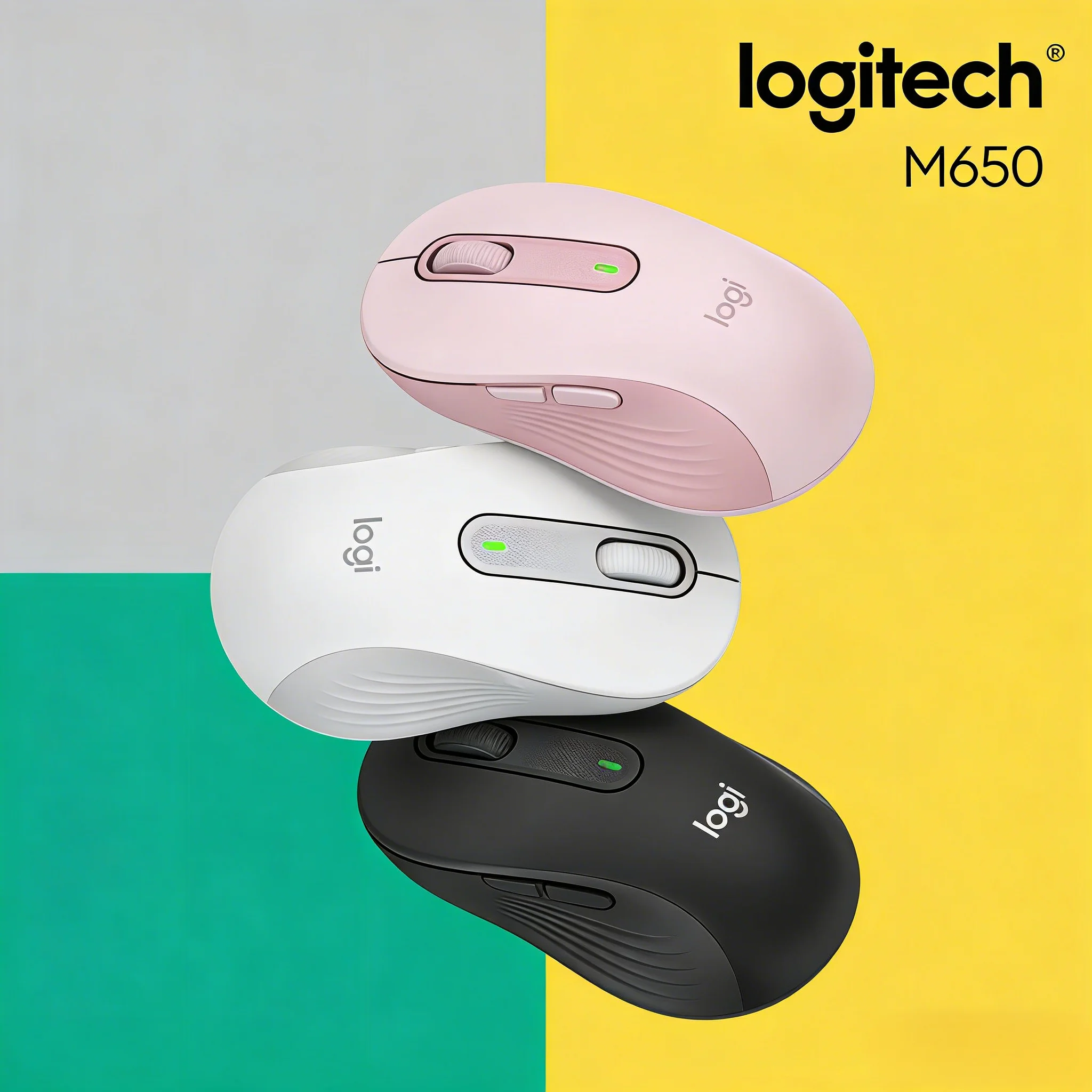 

M650 M/M650L Бесшумная мышь Logitech, беспроводная связь Bluetooth, для офиса, для настольного ПК