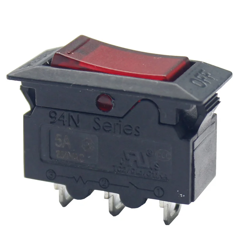 Kuoyuh 94N series 5A thermal overload protector switch electronic miniature circuit breakers switch