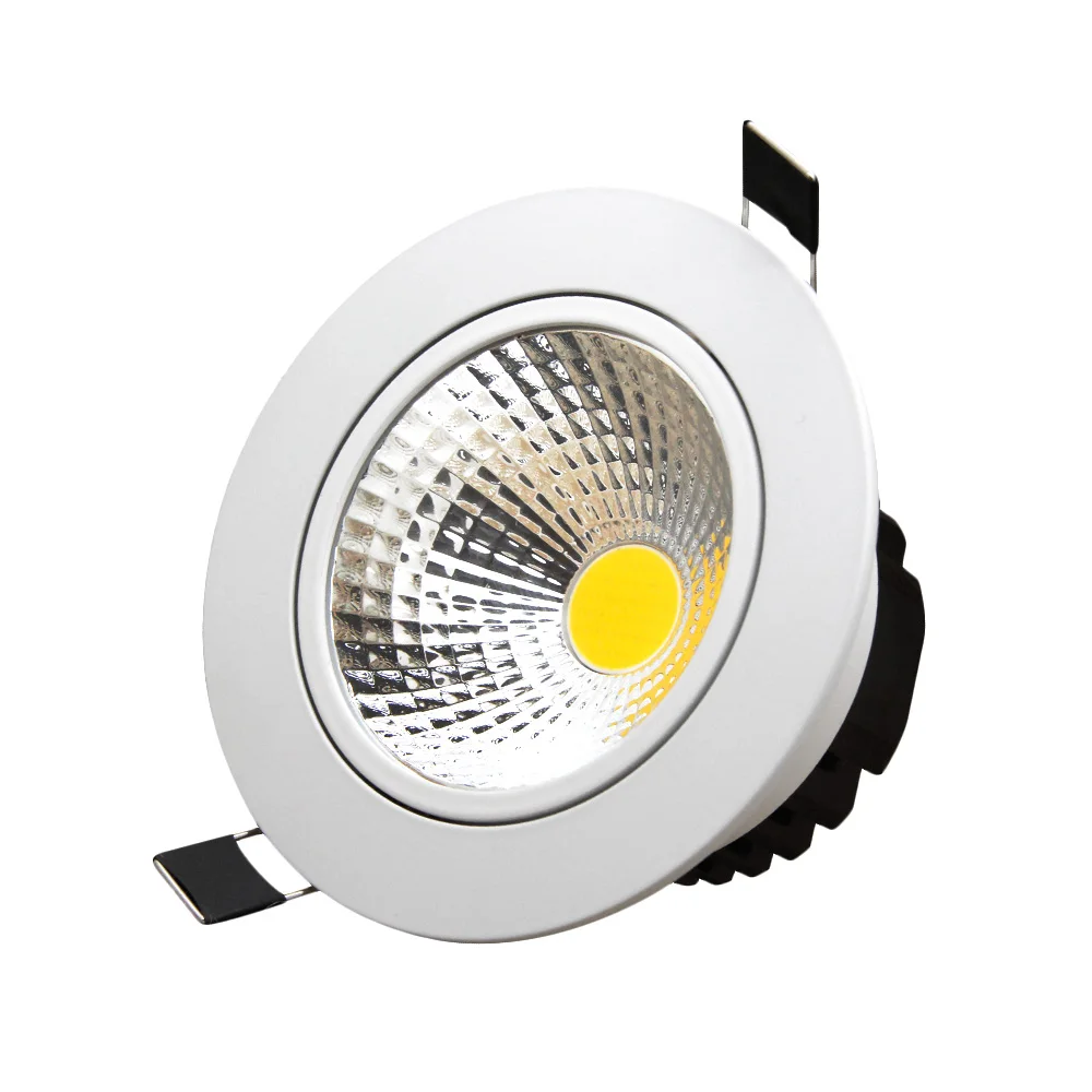 

Dimmable Led Downlights 15W Recessed Spot Lights COB Spotlight led Recessed Ceiling Lamps For Indoor Kitchen Ceiling downlights