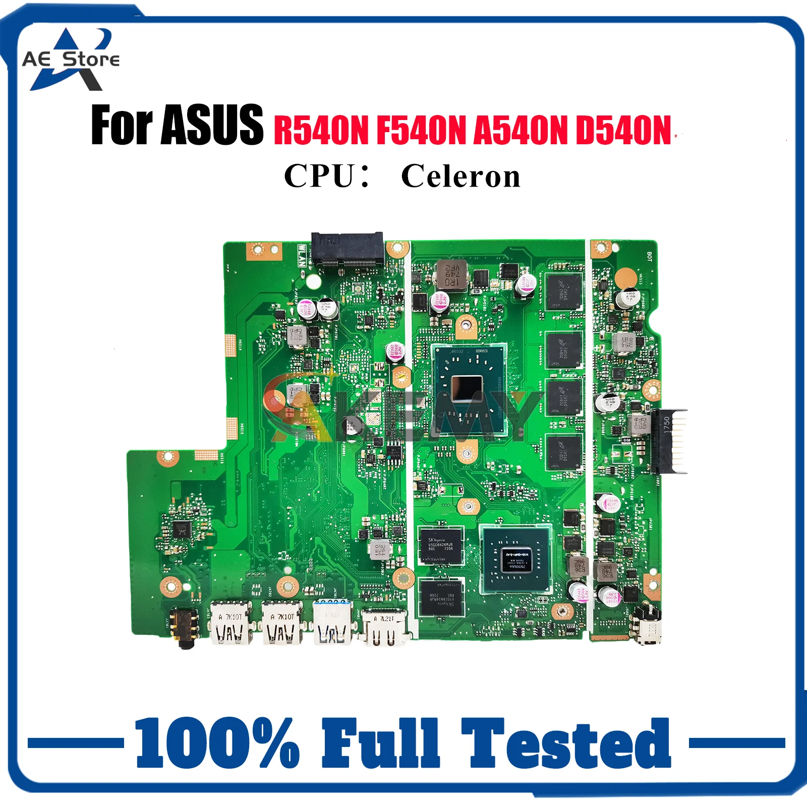 

X540NV Материнская плата для ноутбука ASUS VivoBook X540NV X540N A540N D540N F540N R540N Материнская плата с процессором Celeron 100% tests OK stk