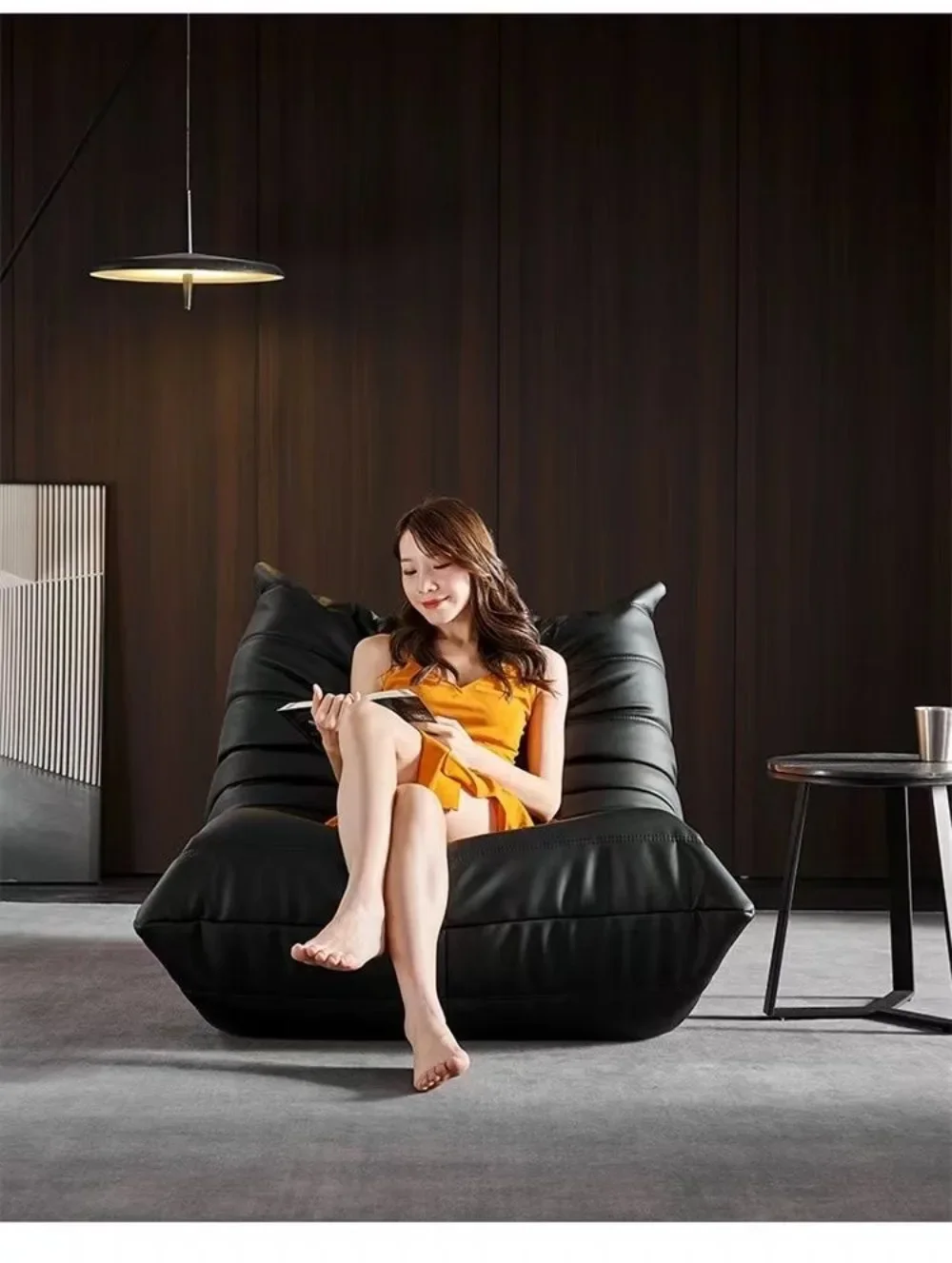 Caterpillar Internet celebrity lazy sofa reclining sleepable bedroom balcony tatami single sofa ins wind sofa, 99% praise