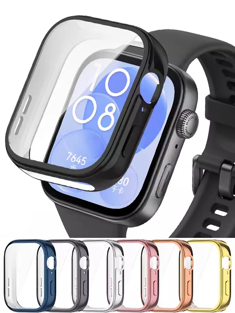 Fall Für Huawei Uhr Fit 3 Screen Protector Smart Uhr zubehör TPU Volle Bumper Rahmen Shell Galaxy Fit 3 Schutzhülle