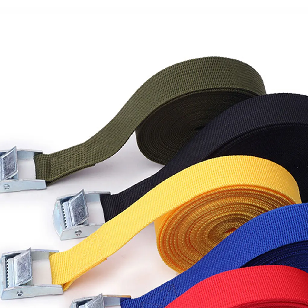 4pack/lot Lashing Straps Convenient And Practical Strong Load-bearing Capacity Easy To Operate rainbow 25mm*6metre