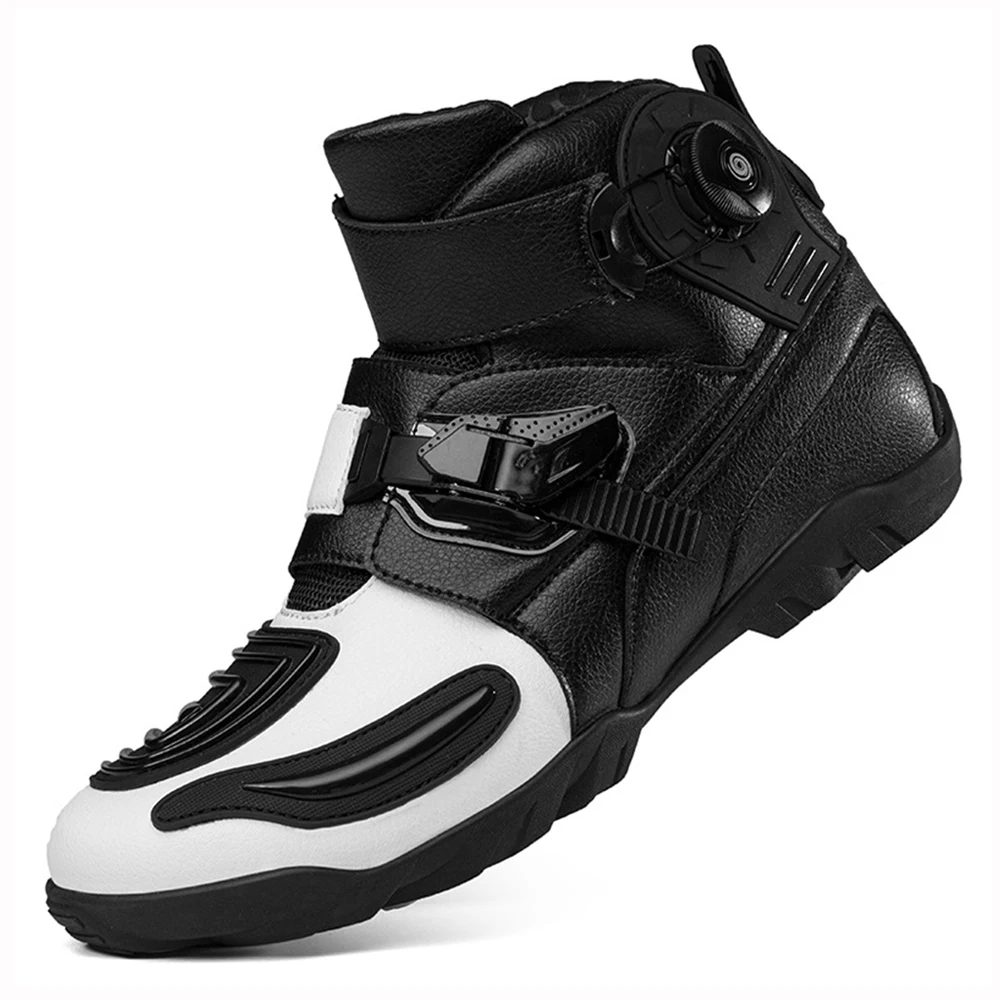 

Motorcycle Boots Man Wear-Resistant Motocross Boot Breathable Motorcycle Supplies Anti-Slip Motorcycle Shoes Anti-Fall