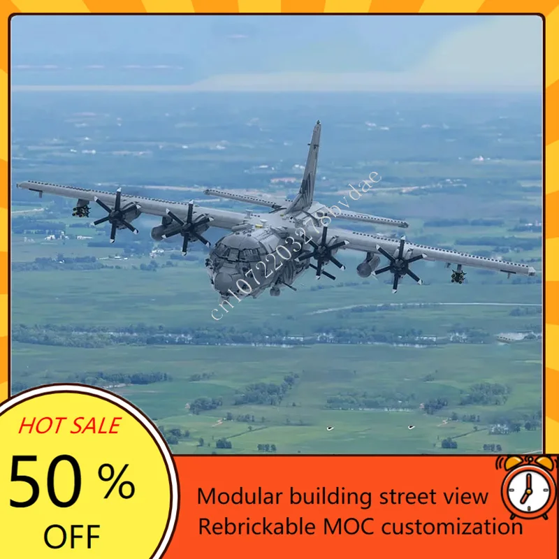

5452 шт. MOC на заказ головоломка AC-130J GhostRider модель самолета DIY собранный самолет развивающие детские игрушки на день рождения рождественские подарки
