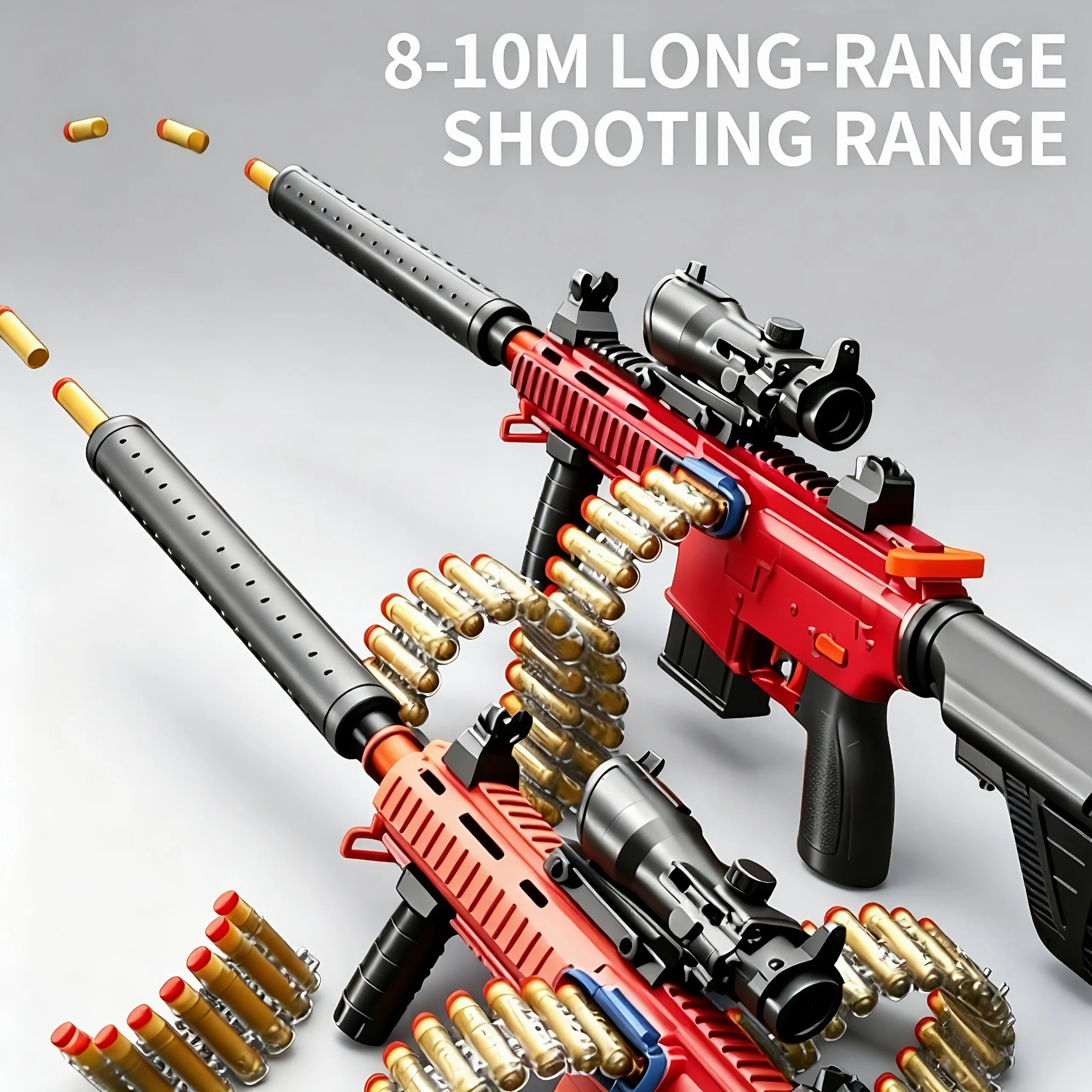 

Игрушечный пистолет M416 для стрельбы мягкими пулями, детская игрушечная штурмовая винтовка, безопасное развлечение на открытом воздухе, детская игрушечная пистолет-пулемет с одиночной стрельбой, игра-стрелялка, подходит для детей и взрослых, подарок на д